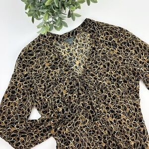 Vintage 90's Ann Taylor Silk Long Sleeve Blouse Size 2